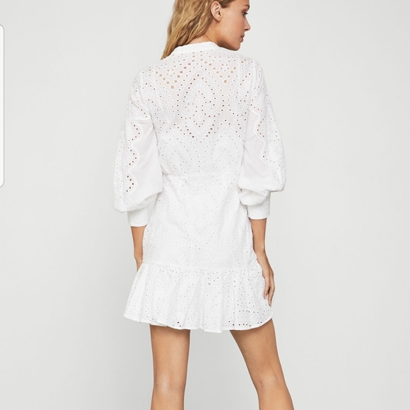 BCBGMaxAzria Cotton Eyelet Mini Dress - Picture 3 of 11
